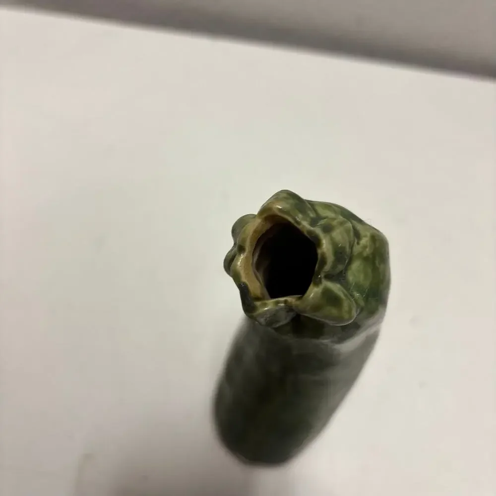 Vtg Patricia Garrett Zucchini Courgette Squash Pottery Vase 9